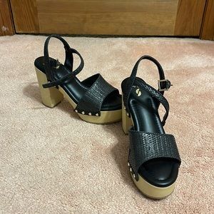 SARTO Wally platform sandal, women’s size 9